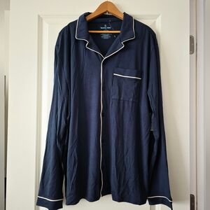 Tommy John Loungewear Mens PJ Longsleeve Top Navy White Size L NWT Sleepwear